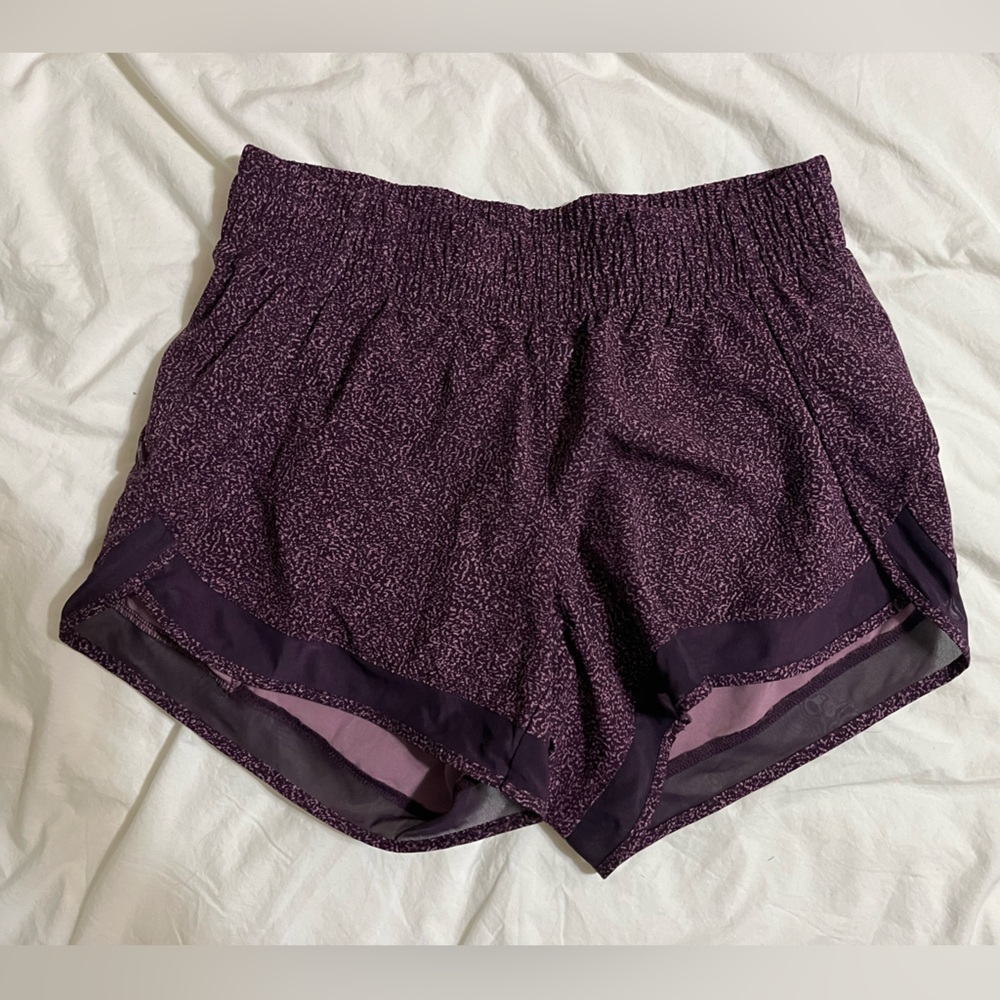 Athleta mesh racer run shorts 4”
